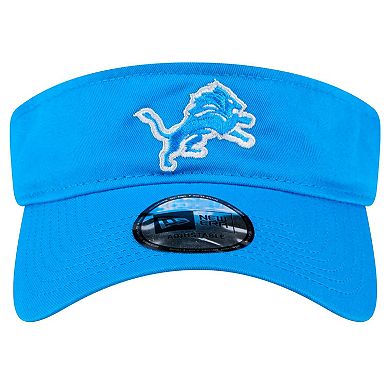 Men's New Era Blue Detroit Lions Main Adjustable Visor