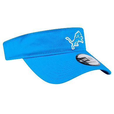 Men's New Era Blue Detroit Lions Main Adjustable Visor