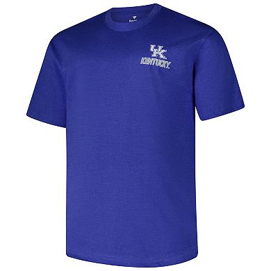 Men's Fanatics Royal Kentucky Wildcats Big & Tall Ideal Faded T-Shirt
