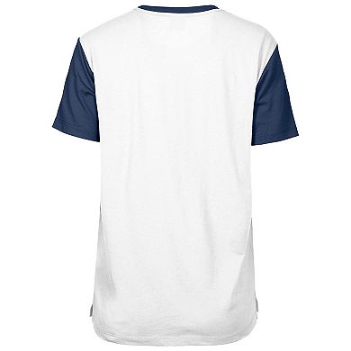 Women's New Era White/Navy Dallas Cowboys 3rd Down T-Shirt