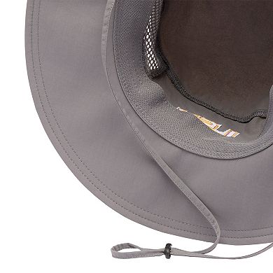 Men's Columbia Gray LSU Tigers Bora Bora III Omni-Shade Booney Hat