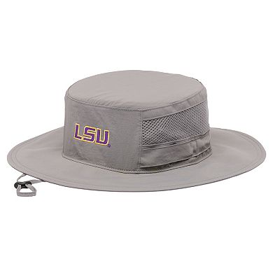 Men's Columbia Gray LSU Tigers Bora Bora III Omni-Shade Booney Hat
