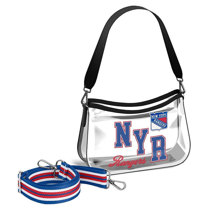 WEAR by Erin Andrews New York Rangers Clear Stadium Mini Purse, Ran Team