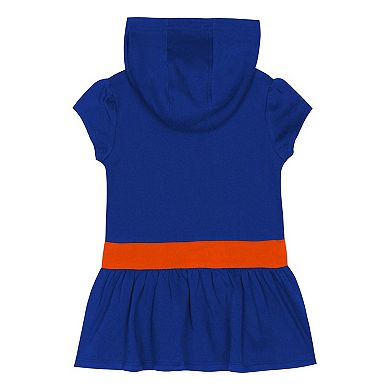 Girls Toddler Royal Florida Gators Team Love French Terry Hoodie Dress