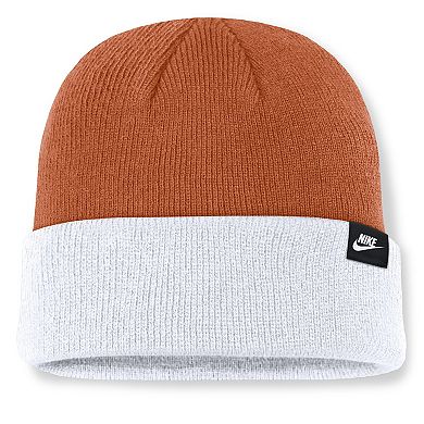 Men's Nike Texas Orange/White Texas Longhorns Legacy Terra Cuffed Knit Hat