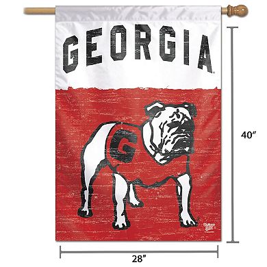 WinCraft Georgia Bulldogs 28" x 40" College Vault Single-Sided House Banner