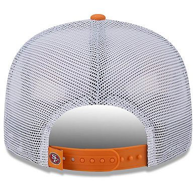 Men's New Era Orange San Francisco 49ers Citrus 9FIFTY Trucker Snapback Hat