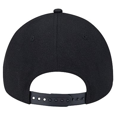 Men's New Era Black Boston Bruins Core A-Frame 9FORTY Adjustable Hat