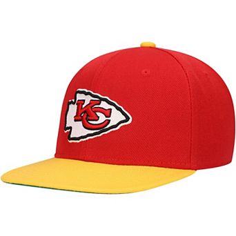 Youth Mitchell & Ness Red Kansas City Chiefs Team Two-Tone Snapback Hat