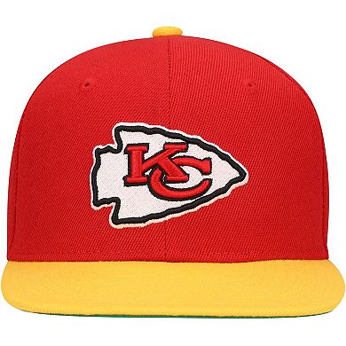 Youth Mitchell & Ness Red Kansas City Chiefs Team Two-Tone Snapback Hat