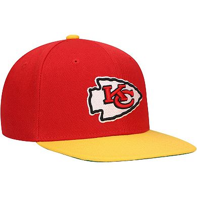 Youth Mitchell & Ness Red Kansas City Chiefs Team Two-Tone Snapback Hat