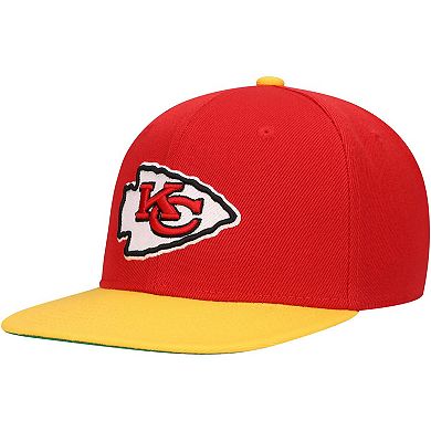 Youth Mitchell & Ness Red Kansas City Chiefs Team Two-Tone Snapback Hat