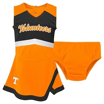 Girls Preschool Tennessee Orange Tennessee Volunteers Two-Piece Cheer Captain Jumper Dress & Bloomers Set