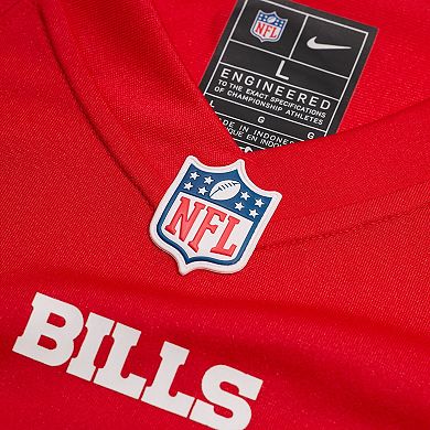 Men's Nike Keon Coleman Red Buffalo Bills Alternate Game Jersey