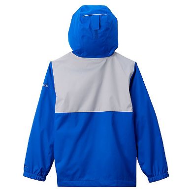 Youth Columbia Royal Kentucky Wildcats Rainy Fields Lined Omni-Tech Full-Zip Hoodie Jacket