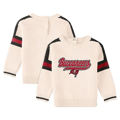 Infant WEAR by Erin Andrews Cream Tampa Bay Buccaneers Throwback Script Sweater
