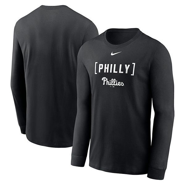 Black phillies t shirt online