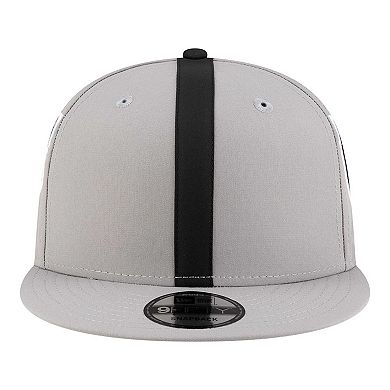 Men's New Era Gray Las Vegas Raiders Helmet 9FIFTY Snapback Hat