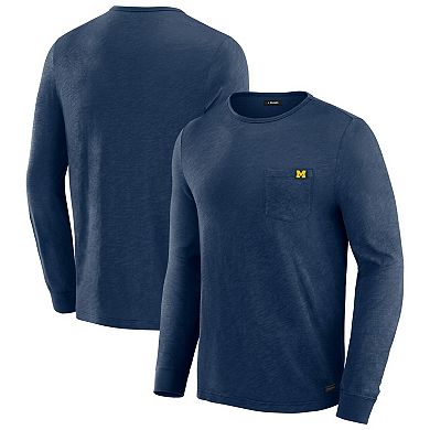 Men's J. Palmer Navy Michigan Wolverines In-The-Pocket Long Sleeve T-Shirt