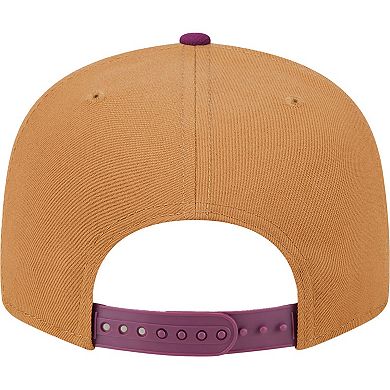 Men's New Era Brown/Purple Los Angeles Dodgers Color Pack Two-Tone 9FIFTY Snapback Hat