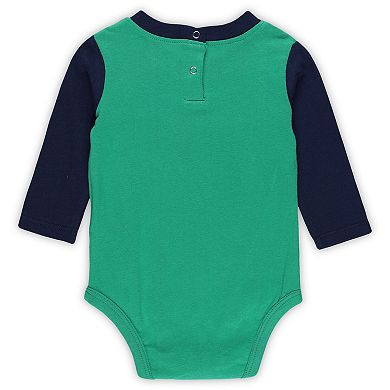 Newborn & Infant Notre Dame Fighting Irish Double Up Long Sleeve Bodysuit & Pant Set