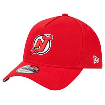 Men's New Era Red New Jersey Devils Core A-Frame 9FORTY Adjustable Hat