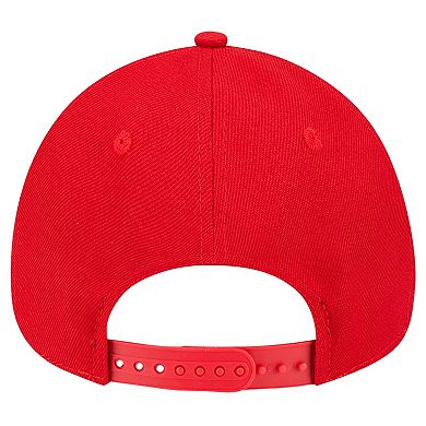 Men's New Era Red New Jersey Devils Core A-Frame 9FORTY Adjustable Hat