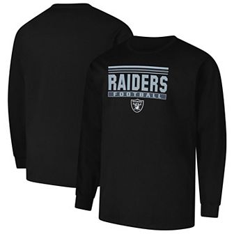 Men's Profile Black Las Vegas Raiders Big & Tall Pop Long Sleeve T-Shirt