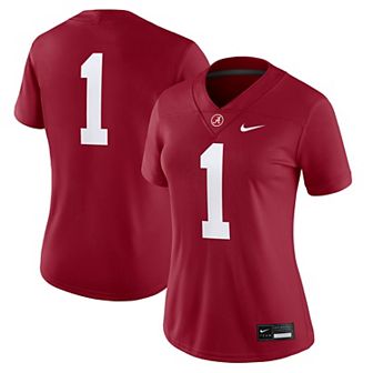 Women's Nike #1 Crimson Alabama Crimson Tide Game Jersey