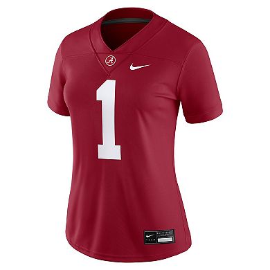Women's Nike #1 Crimson Alabama Crimson Tide Game Jersey