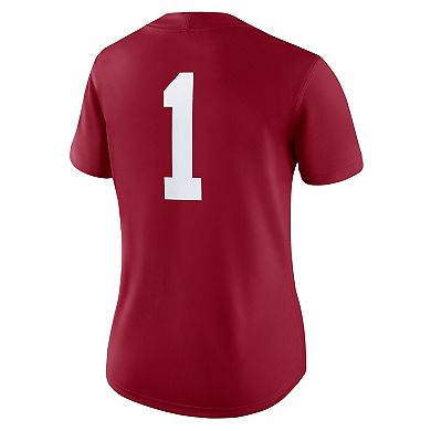 Women's Nike #1 Crimson Alabama Crimson Tide Game Jersey