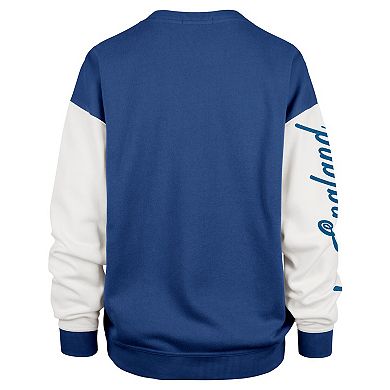 Women's '47 Navy New England Patriots Double Header Rise Andie Pullover Sweatshirt