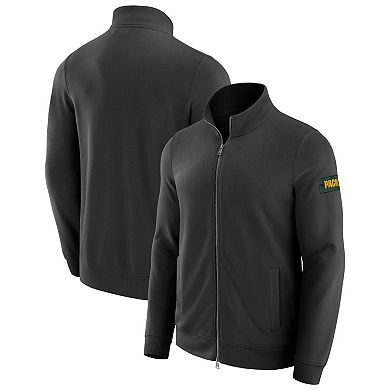 Men's J. Palmer Black Green Bay Packers QB1 Full-Zip Sweatshirt