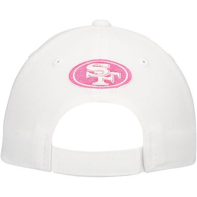 Girls Youth San Francisco 49ers All White Structured Adjustable Hat