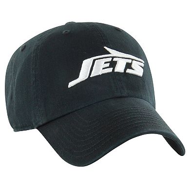 Men's '47 Black New York Jets Clean Up Tonal Adjustable Hat