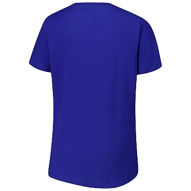 Women's G-III 4Her by Carl Banks Royal Los Angeles Rams Post Season V-Neck T-Shirt