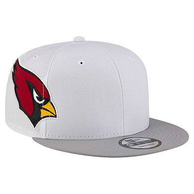 Men's New Era White Arizona Cardinals Helmet 9FIFTY Snapback Hat