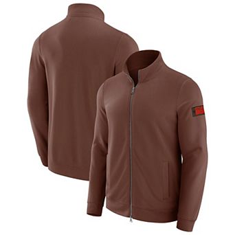 Men's J. Palmer Tan Cleveland Browns QB1 Full-Zip Sweatshirt