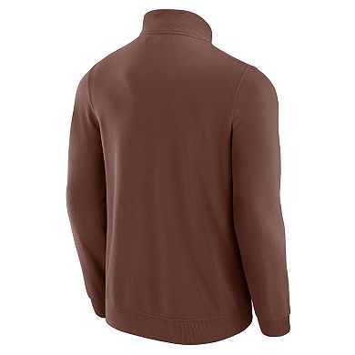 Men's J. Palmer Tan Cleveland Browns QB1 Full-Zip Sweatshirt