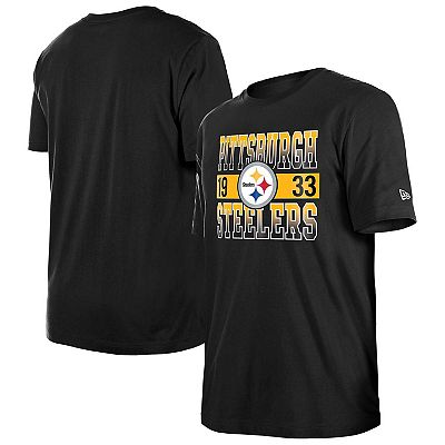 Men s New Era Black Pittsburgh Steelers City Team T Shirt