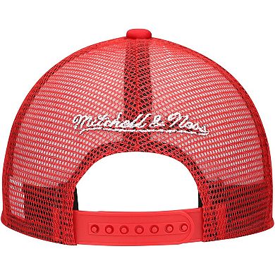 Youth Mitchell & Ness Red New Jersey Devils Core Trucker Adjustable Hat