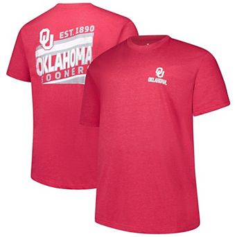 Men's Fanatics Crimson Oklahoma Sooners Ideal Faded Big & Tall T-Shirt