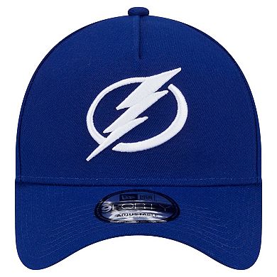 Men's New Era Blue Tampa Bay Lightning Core A-Frame 9FORTY Adjustable Hat