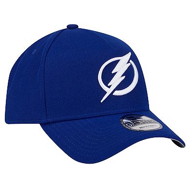 Men's New Era Blue Tampa Bay Lightning Core A-Frame 9FORTY Adjustable Hat