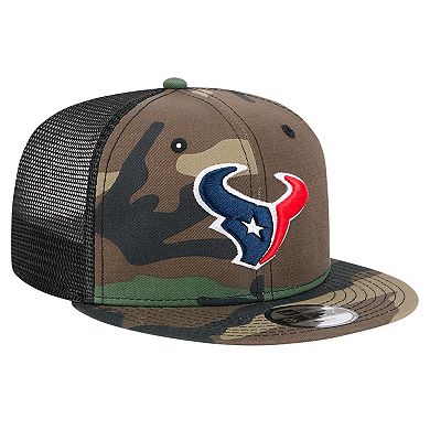 Youth New Era Camo Houston Texans Main Trucker 9FIFTY Snapback Hat
