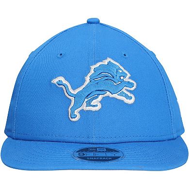 Men's New Era Blue Detroit Lions Main Low Profile 9FIFTY Snapback Hat