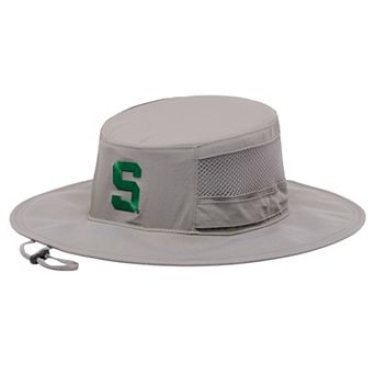 Men's Columbia Gray Michigan State Spartans Bora Bora III Omni-Shade Booney Hat