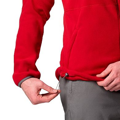 Men's Columbia Crimson Oklahoma Sooners Big & Tall Flanker�� IV Fleece Raglan Full-Zip Jacket