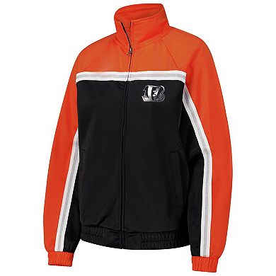 Women's G-III 4Her by Carl Banks Black Cincinnati Bengals Post Game Full-Zip Track Jacket