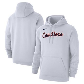 Men's Nike White Virginia Cavaliers Logo Club Fleece Pullover Hoodie